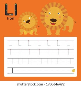 Handwriting Practice Sheet Illustration Vector Stock Vector (Royalty ...