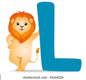 L for Lion - Vector