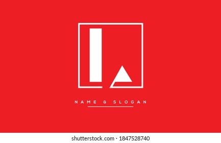 Monograma del logotipo de las letras abstractas L ,LL