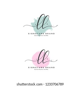 L L LL Initial logo template vector