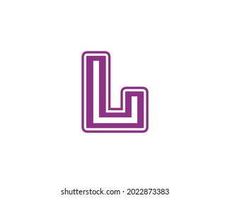 L-Buchstaben-Logo-Design, Vektorgrafik-Vorlage
