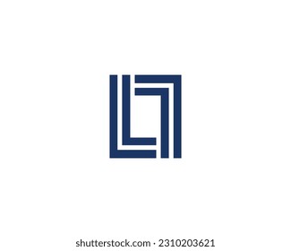 L LL Logo design vector template