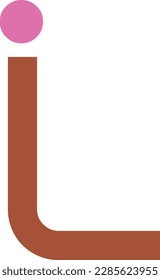 El logotipo L consiste en una sola letra diseñada en un estilo minimalista. La carta es normalmente una versión estilizada de la primera letra del nombre de la marca. El logotipo utiliza dos colores, que