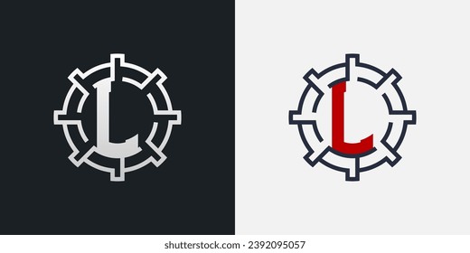 L Logo Design. Clean and Modern Letter L Logo in Round Shape