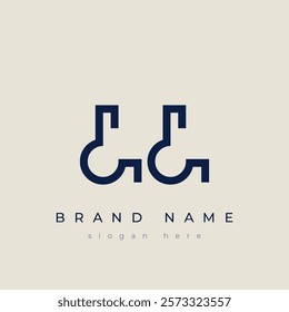 L and L logo design. LL abstract Letters Logo Monogram. This logo design is the process of creating a visual symbol that represents a brand, company, or individual.