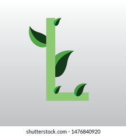 l logo design on the white background