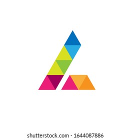 l logo design vector sign template