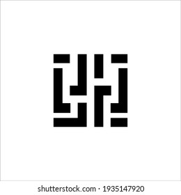 L logo design vector sign