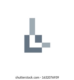 l logo design vector template