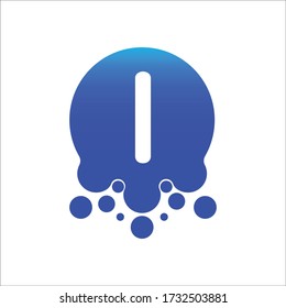 l logo with dots icon design