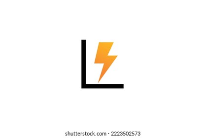 L logo energy vector for identity company. initial letter volt template vector illustration for your brand.