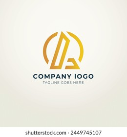 L-Logo-flaches Design-Konzept