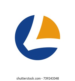 L logo initial letter design template vector
