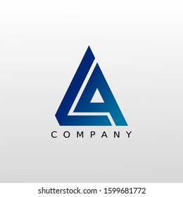 L Logo La Letter Design Vector Stock Vector (Royalty Free) 1599703831