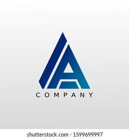 L A Logo. LA Letter Design Vector  