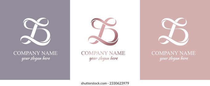L logo. LD DL letter logo template elements. personal monogram. Vector elegant logo. letter L logo design