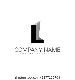 l logo, l letter logo design