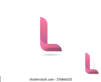 L logo letter Logo design template