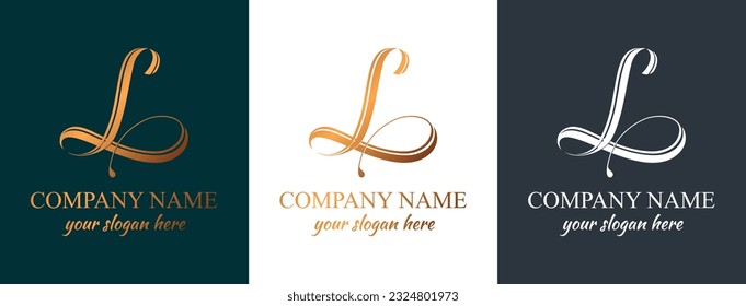 L logo. L letter logo template elements. personal monogram. Vector elegant logo. letter L logo design