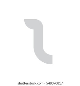 l logo letter typography design for brand and company identity