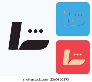 L Logo, L Monogram,  Letter L Logo, Creative Icon, Modern, Vector