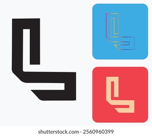 L Logo, L Monogram,  Letter L Logo, Creative Icon, Modern, Vector