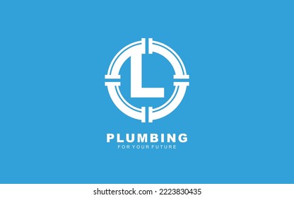 L logo plumbing for identity. letter template vector illustration for your brand.