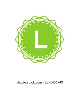 L Logo Template. Letter Emblem L Logo Identity for Restaurant, Royalty, Boutique, Cafe, Hotel, Heraldic, Jewelry, Fashion, Wine
