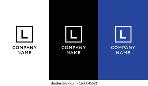 L logo template vector concept