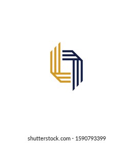 l and l logo vector design concept