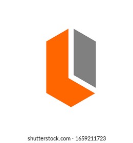 L logo vector modern template