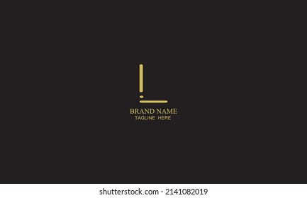 Abstraktes L-Logo und Illustration