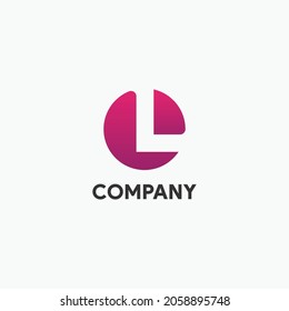 L logotype ini a cirle