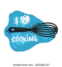 l love cooking, isolated design