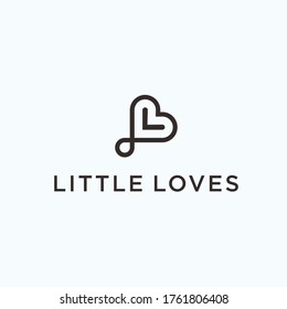 L Love Logo. Love Icon