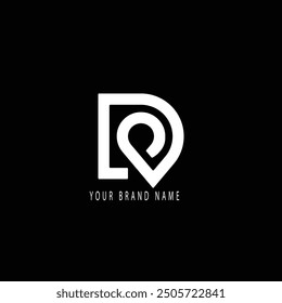 L Love Monogram Vector de diseño de logotipo