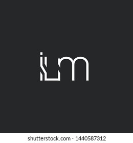 I L M letters Joint logo icon vector template.