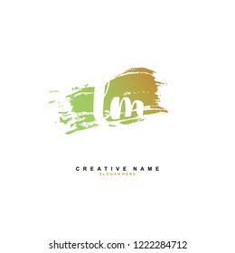 L M LM Initial logo template vector