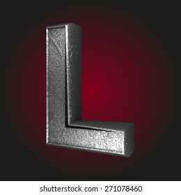 l metal letter