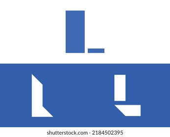 L diseño moderno de la letra inicial del logotipo conjunto vectorial. Será adecuado para qué empresa o nombre de marca inician esas iniciales.