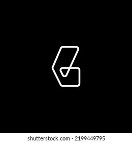 L Mono Line Logo Design