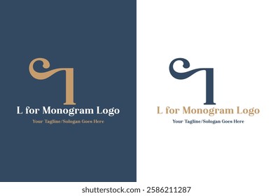 L for Monogram, Elegant, Fashion related Logo vector file