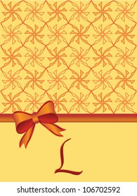 L monogram invitation card vector