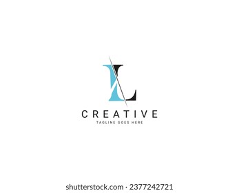l monogram letter logo design