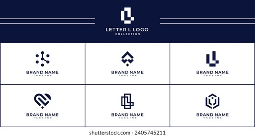 L monogram letter vector symbol logo design