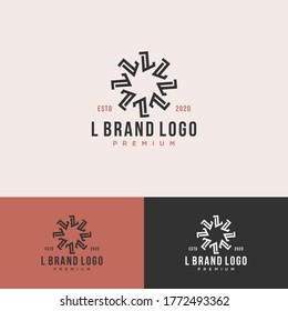 Tienda de logotipos premium L monograma