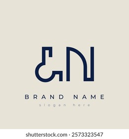 L and N logo design. LN abstract Letters Logo Monogram. This logo design is the process of creating a visual symbol that represents a brand, company, or individual.