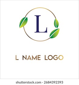 L name logo, template, vector unique for business branding