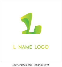 L name logo, template, vector unique for business branding