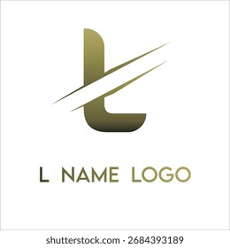 L name logo, template, vector unique for business branding